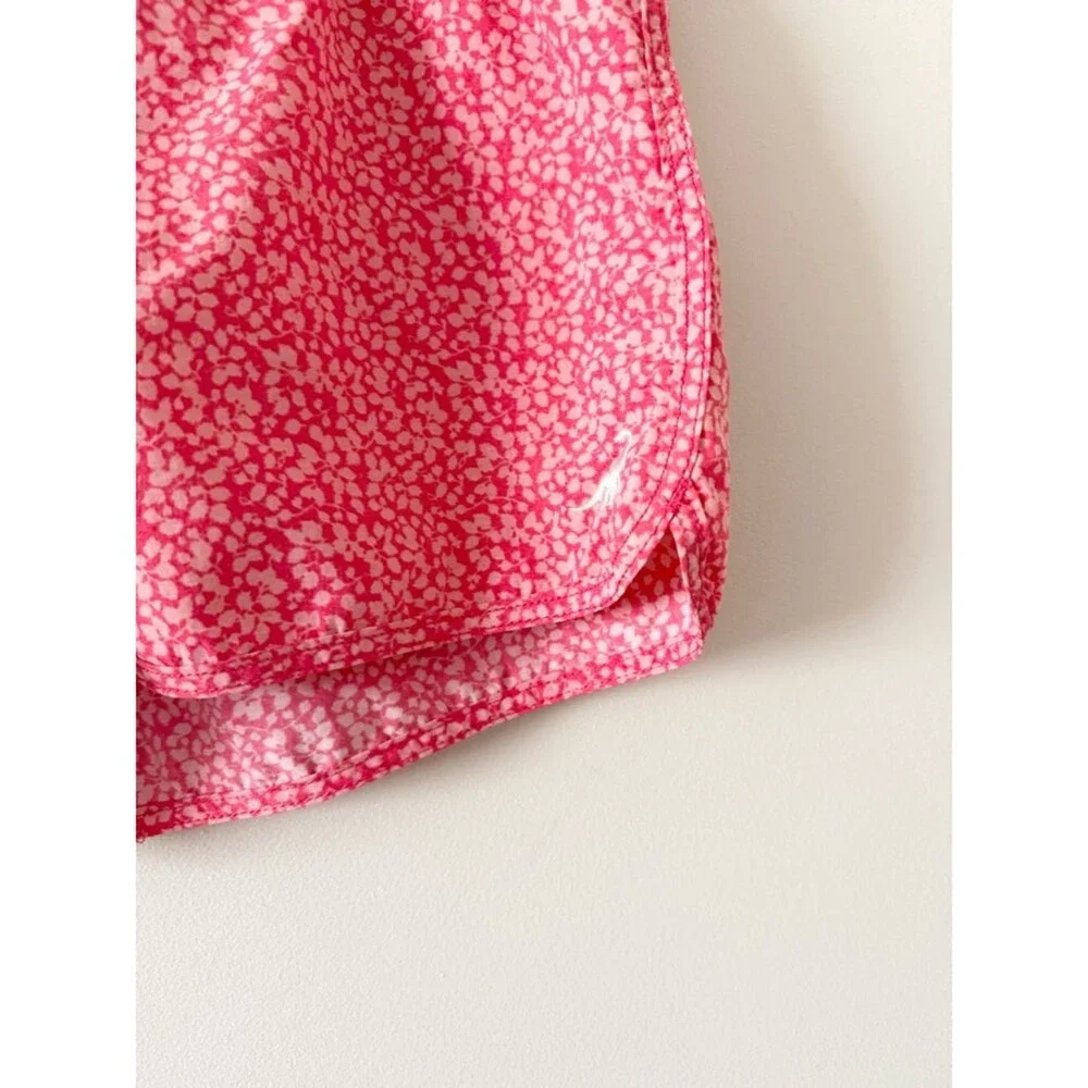 Surf Cuz Pink Floral Board Shorts with Drawstring Size XXL